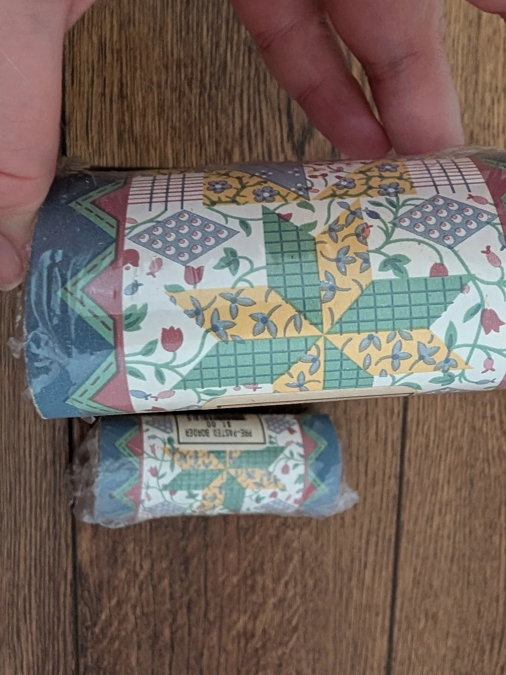 Vintage Multicolor Floral Patchwork Wallpaper Border Grandmacore Cottagecore